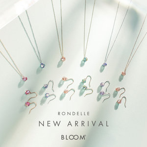 Rondelle】K10 ピンクゴールド キュービックジルコニア