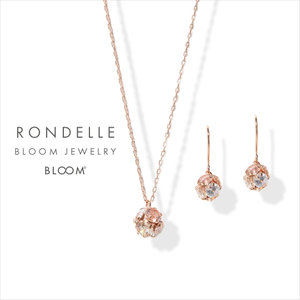 Rondelle】K10 ピンクゴールド キュービックジルコニア