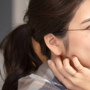 WEB限定】プラチナ ダイヤモンド ピアス（0212-1812-0014）｜ESTELLE