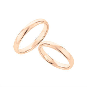 【BLOOM BRIDAL】K18ピンクゴールド ストレート プレーン マリッジリング