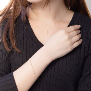 い*う様 BLOOM K18 イエローゴールド ネックレス ブレスレット セット WEB限定】HAPPY SET（K18 イエローゴールド ネックレス