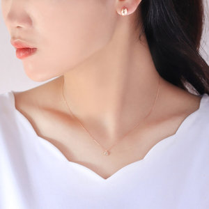 WEB限定】【Best Price】K10 ピンクゴールド ダイヤモンド フラワー