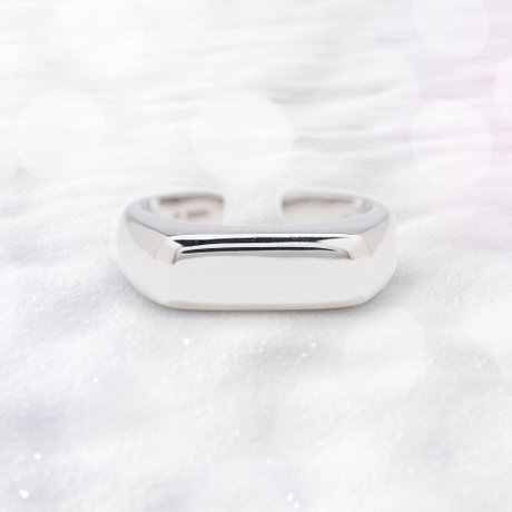 シルバーロジウムメッキ リング