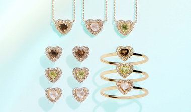 天然⽯の煌めきに⼼躍る。 オトナ可愛い新作ハートジュエリー