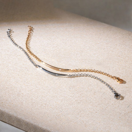 ダイヤモンド ペアブレスレット